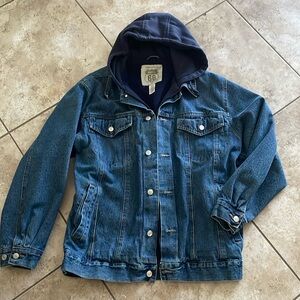 Men’s Denim hooded  jacket